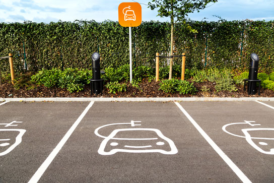 Electric vehicle parking