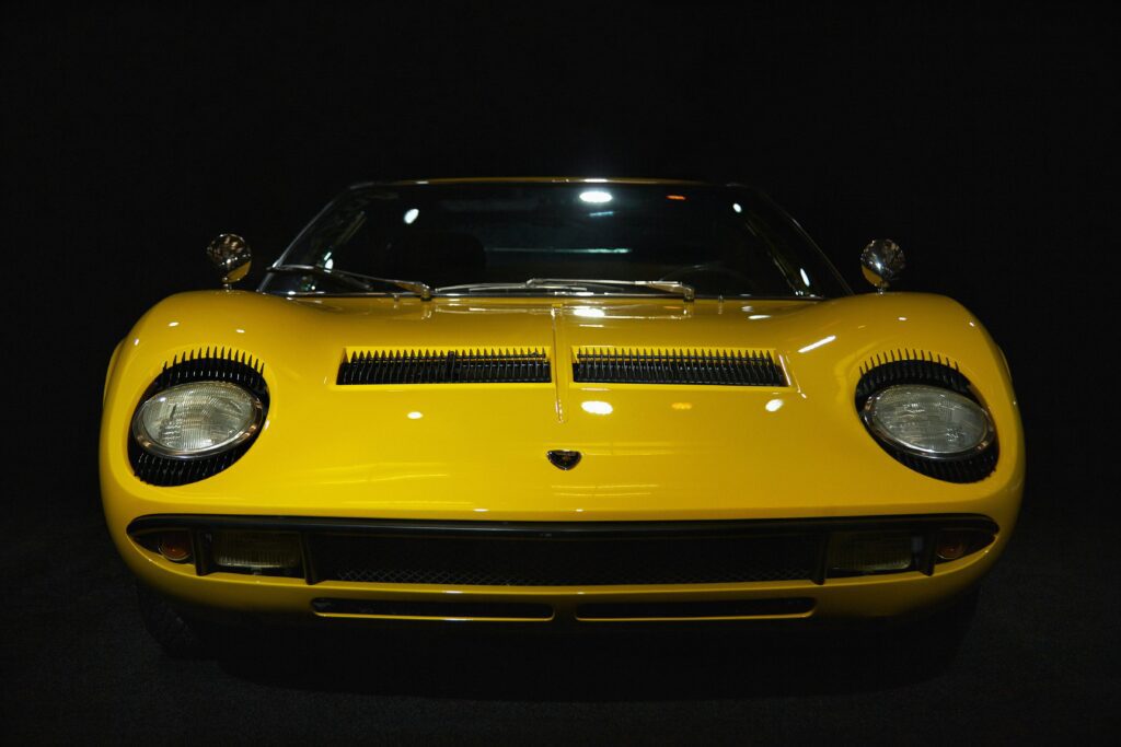 Yellow Lamborghini Miura
