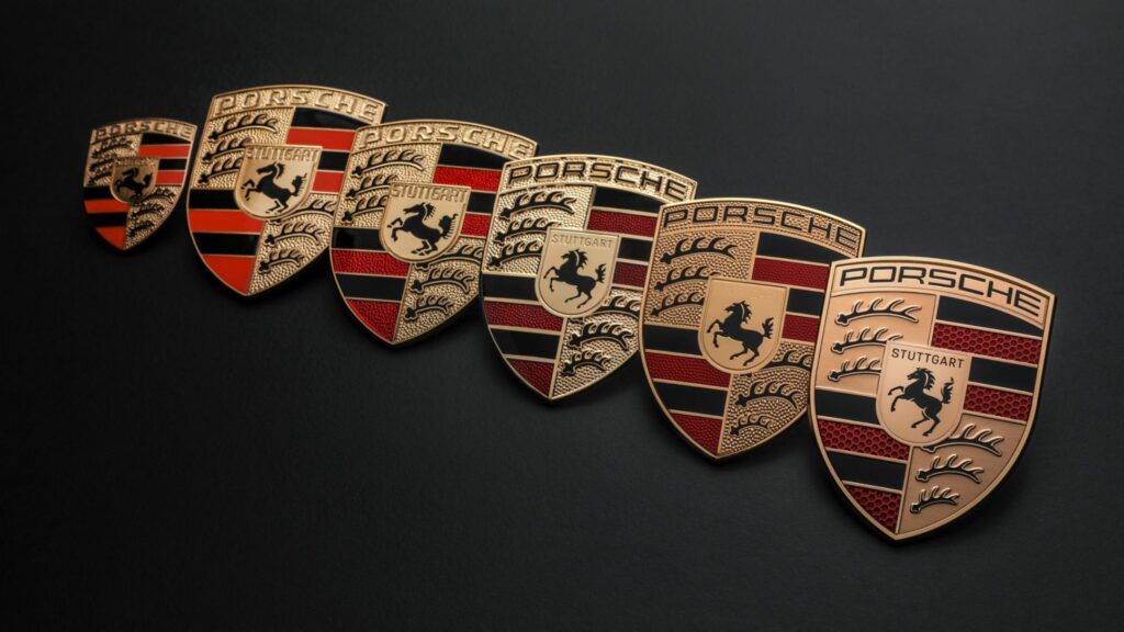 Redesigned Porsche badge