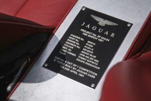 1961 Jaguar E-Type Roadster 'Project ZP' Plaque